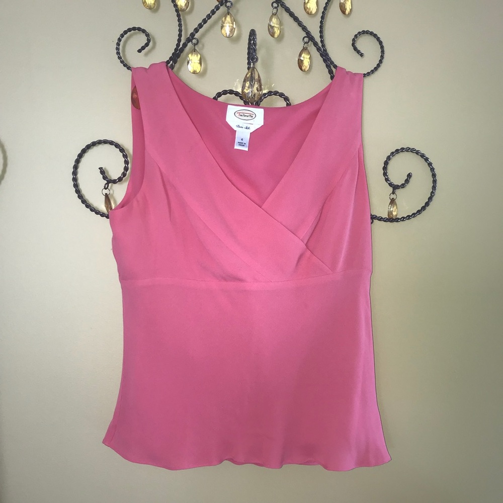 TALBOTS, Size 6, Pink, Dress Top